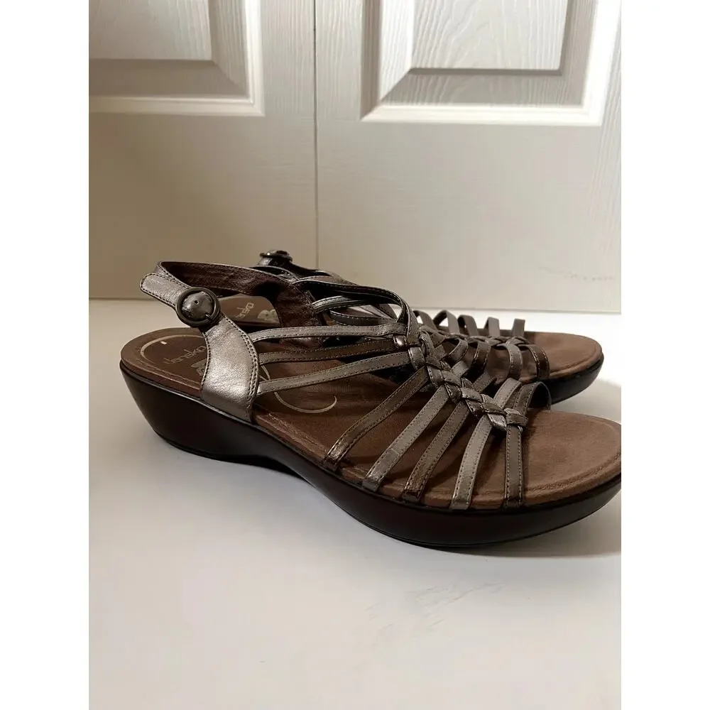 Dansko Fairy Grunge Wedge Sandals Size 8.5
